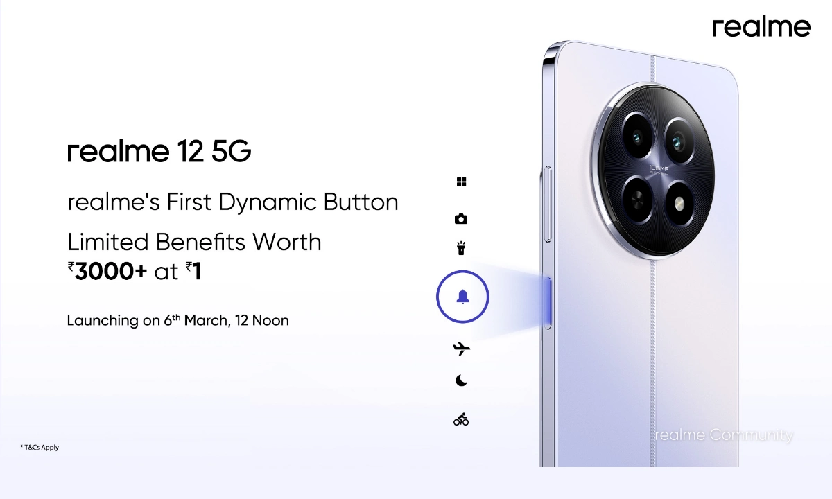 Realme 12 Dynamic Button